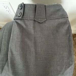 Ann Taylor Gray High-Waist Trousers